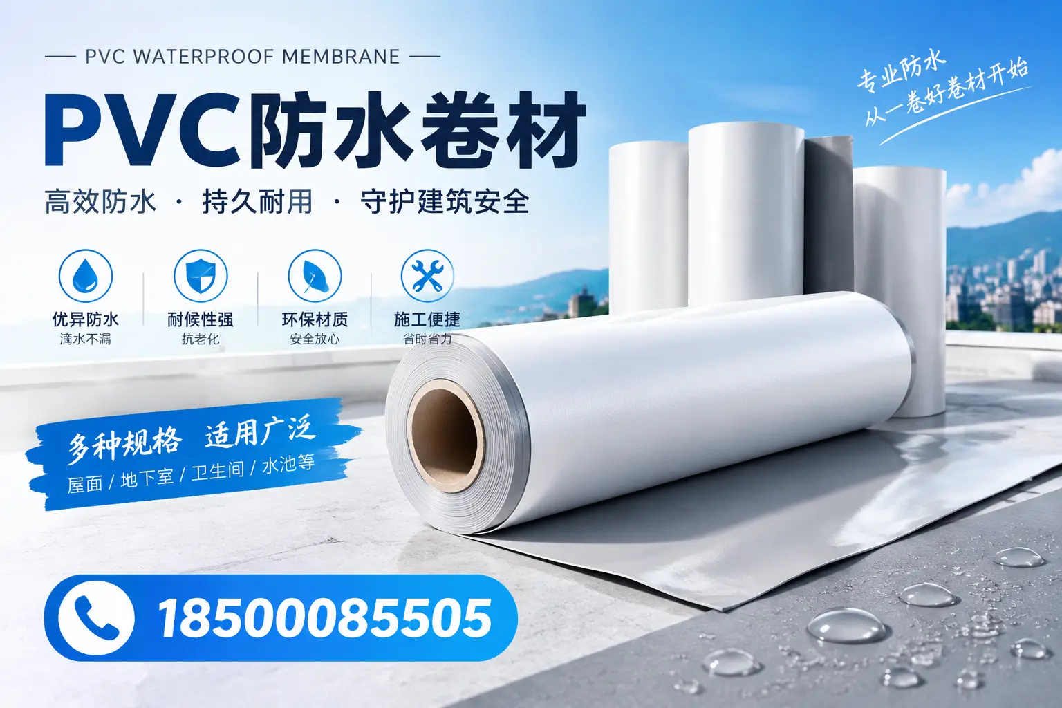 如何选择适合的PVC防水卷材?专家为您解答白杨的需求
